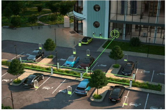 Slim laadmanagement voor meerdere MENNEKES laadstations op een bedrijfsparking - Stagobel
