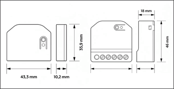 Dimensions des JUNG HOME Pucks compacts – Stagobel