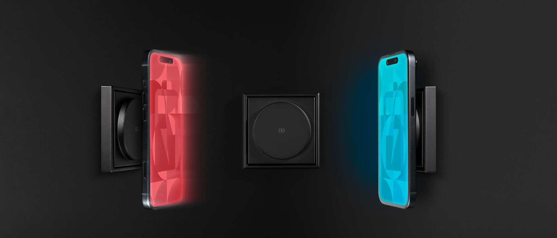 JUNG Magnetic Charger met Qi2-technologie voor magnetisch en draadloos opladen van smartphones – Stagobel