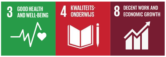 SDG - Goal 3, 4 en 8 SDG - Goal 3, 4 en 8
