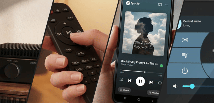 Streamer audio TELETASK CHORUS 260 contrôlable via télécommande, Spotify et la domotique TELETASK – Stagobel